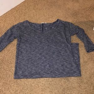 Blue and White Stripped T-shirt Dress